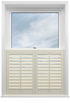 Kensington, Cream - Cafe Style Plantation Shutter